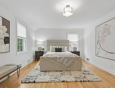 A well stage bedroom in Springfield NJ