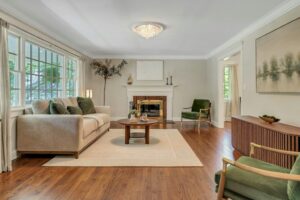 A well-staged home in Summit, NJ