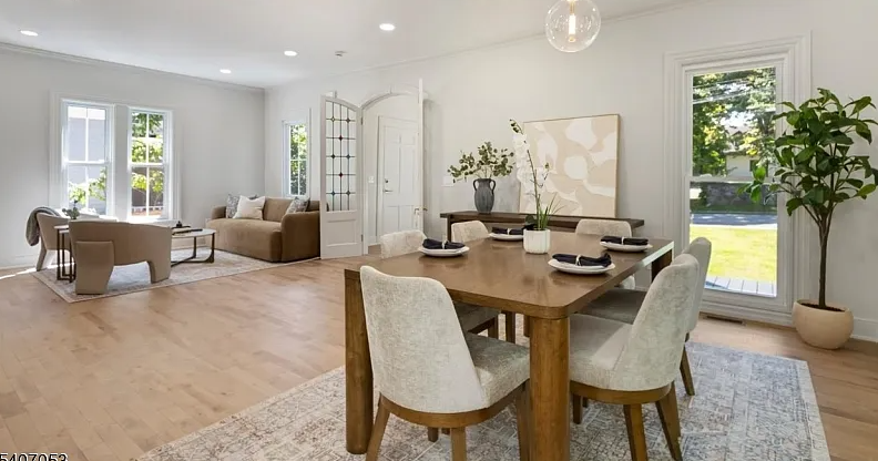 A well-staged home in West Orange, NJ