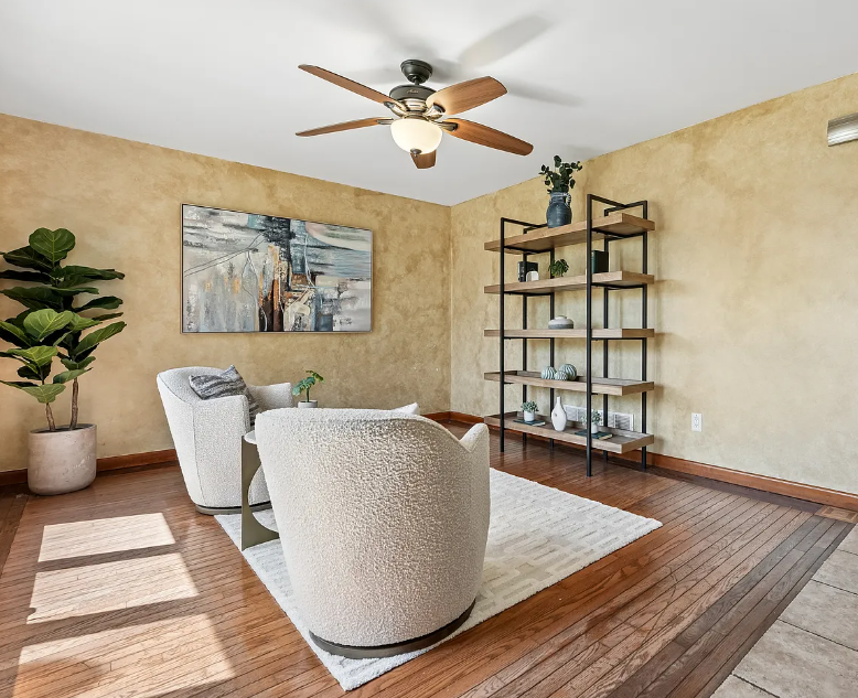 A well-staged home in Bloomfield, NJ
